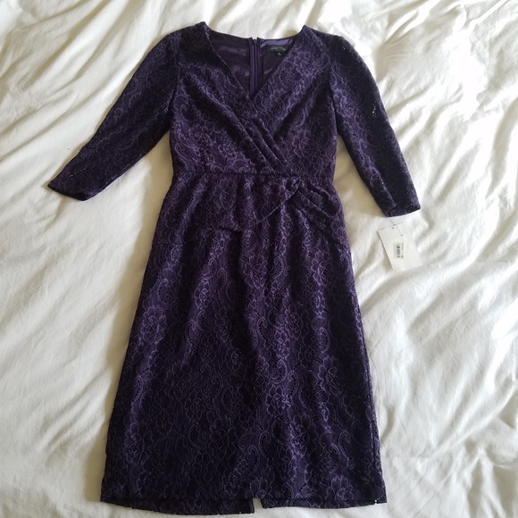Tahari Dresses & Skirts - Tahari Purple Lace Dress